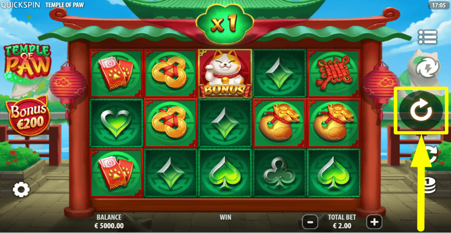 Temple Of Paw Spin Button