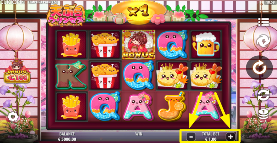 Tempura Princess Adjust Bet