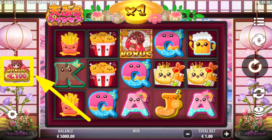 Tempura Princess Buy Bonus