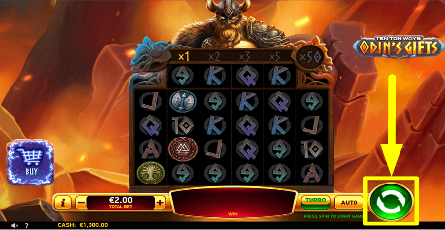 Ten Ton Ways Odins Gifts Spin Button