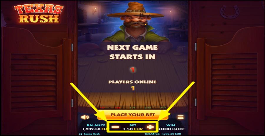 Texas Rush Adjust Bet
