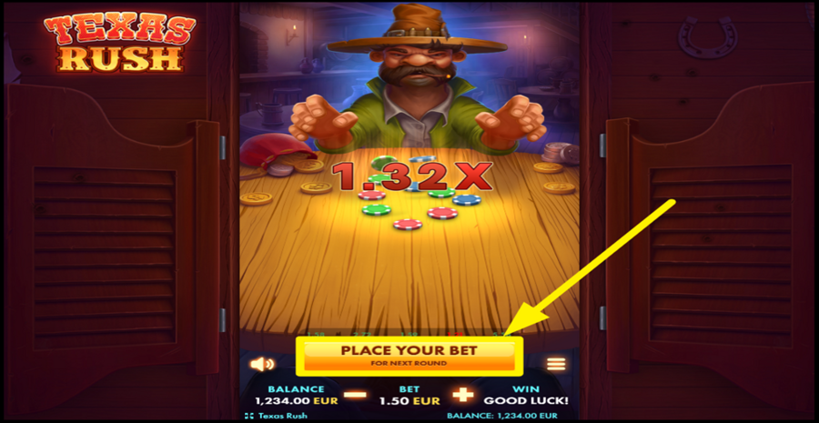 Texas Rush Place Bet