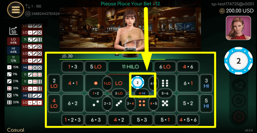 Thai Hilo Place Bets