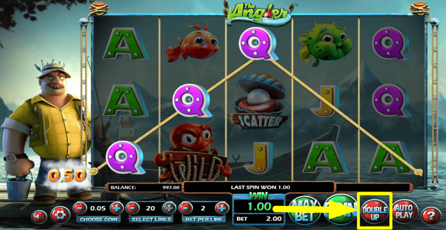 The Angler Double Up Feature