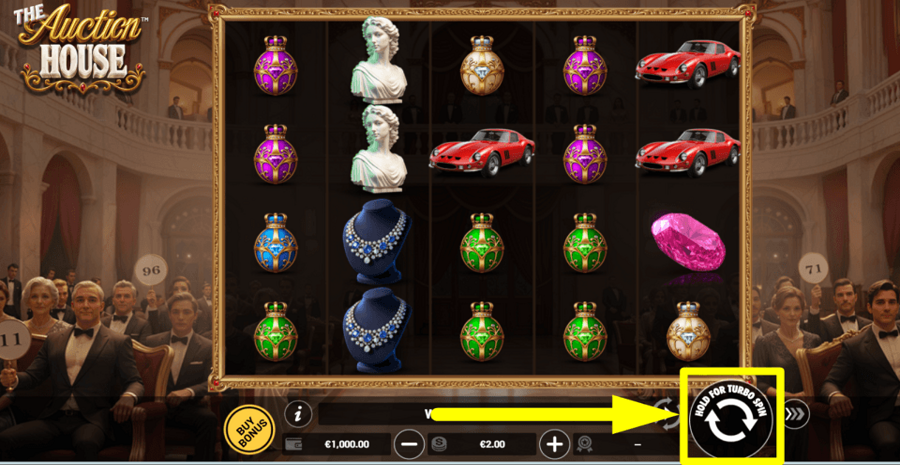 The Auction House Spin Button