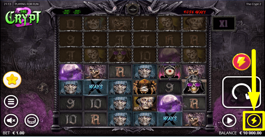The Crypt 2 Turbo Feature