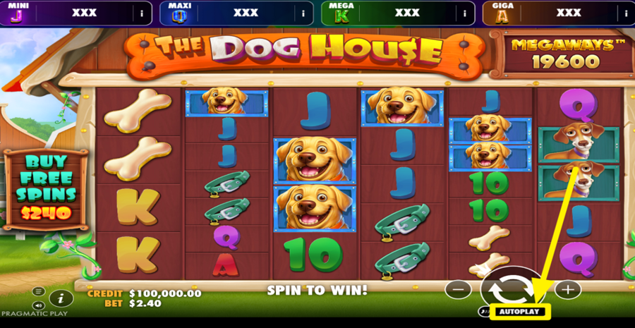 The Dog House Megaways Oranje Jackpot Autoplay