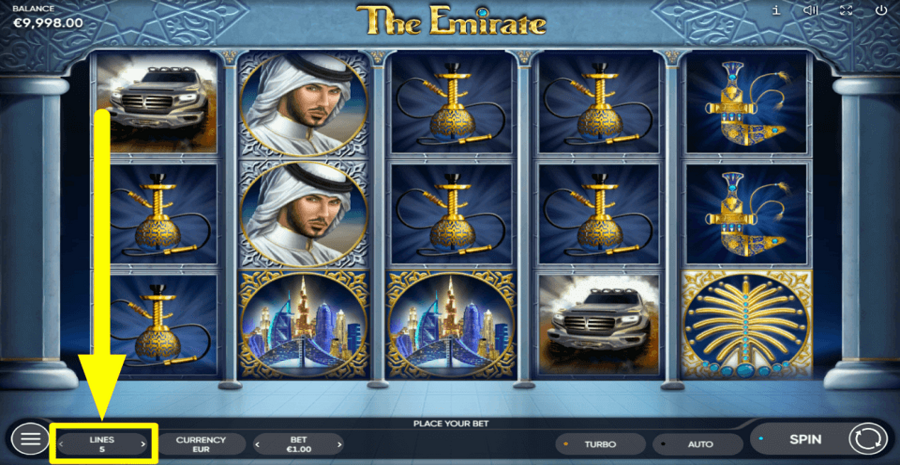 The Emirate Adjustable Menu
