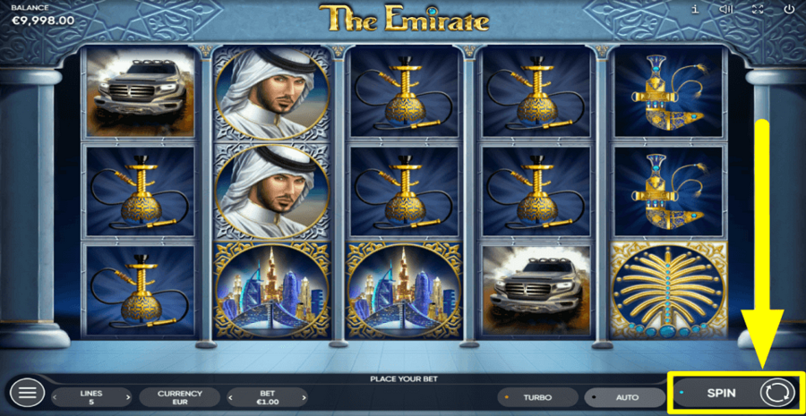 The Emirate Spin Button