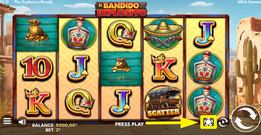 The Explosive Bandit Adjust Bet