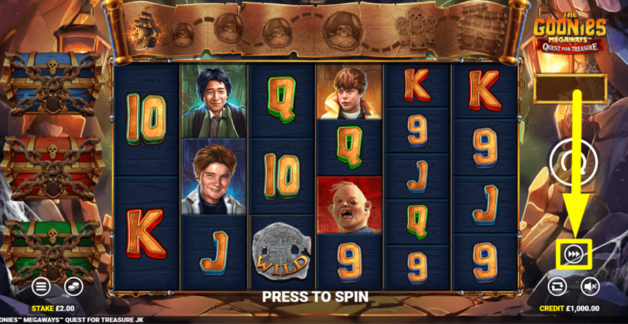 The Goonies Megaways Quest For Riches Turbo Feature