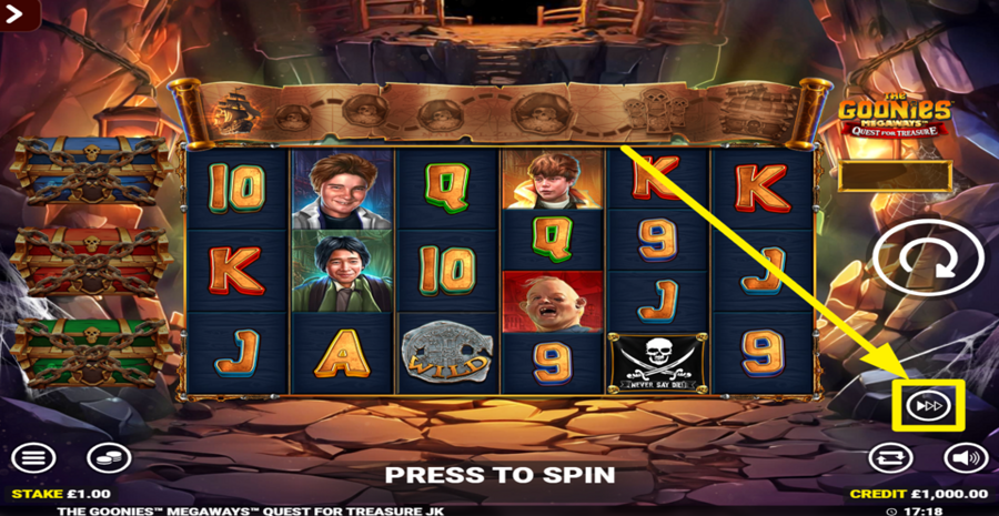 The Goonies Megaways Quest For Treasure Jackpot King Turbo