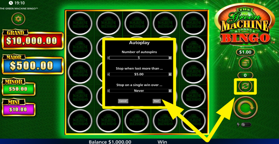The Green Machine Bingo Autoplay