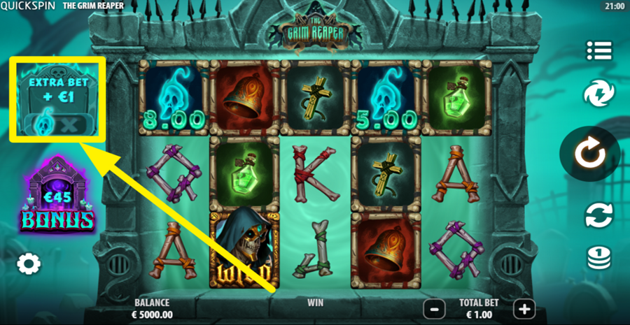 The Grim Reaper Extra Bet