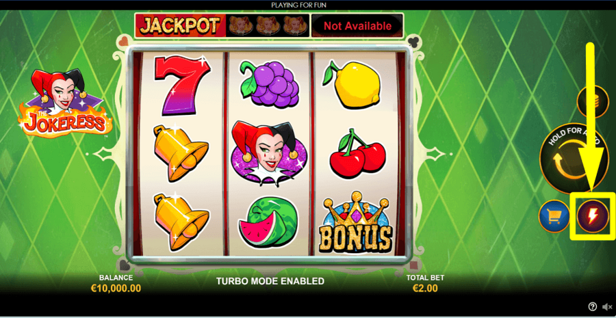 The Jokeress Turbo Feature