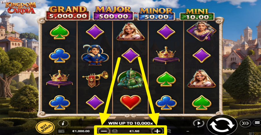 The Kingdom Of Cardia Adjust Bet