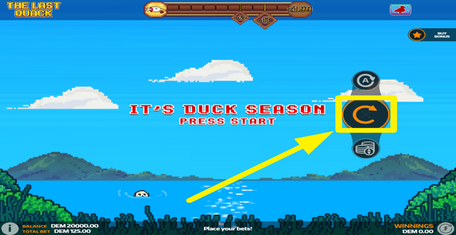 The Last Quack Spin Button