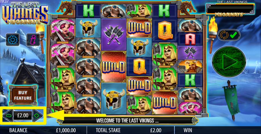 The Last Vikings Adjust Bet