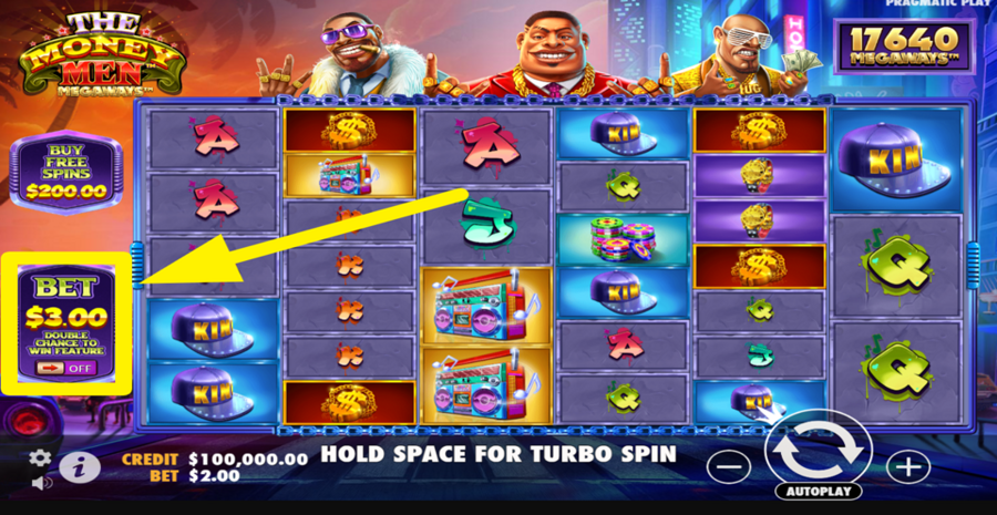 The Money Men Megaways Ante Bet