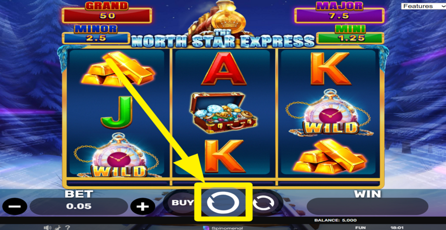 The North Star Express Hold And Hit 3x3 Spin