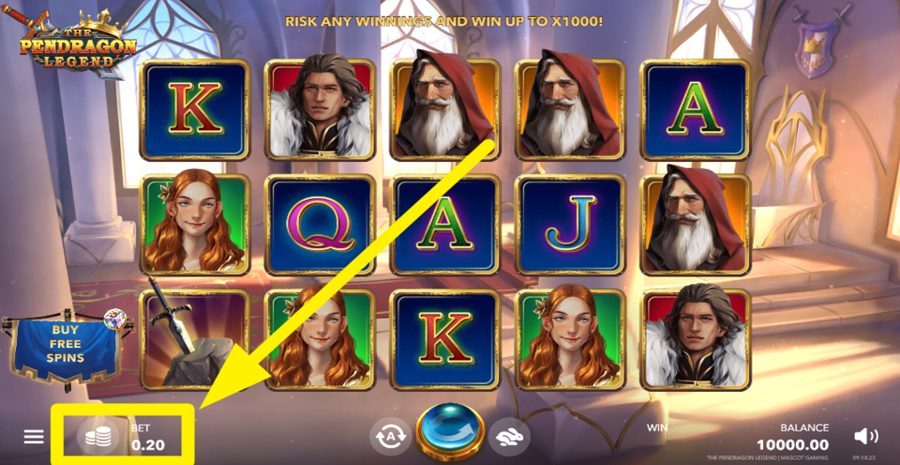 The Pendragon Legend Adjust Bet