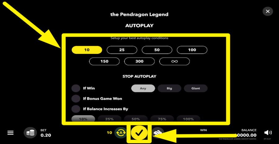 The Pendragon Legend Autoplay