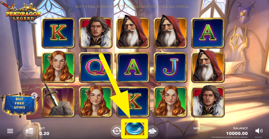 The Pendragon Legend Spin Button