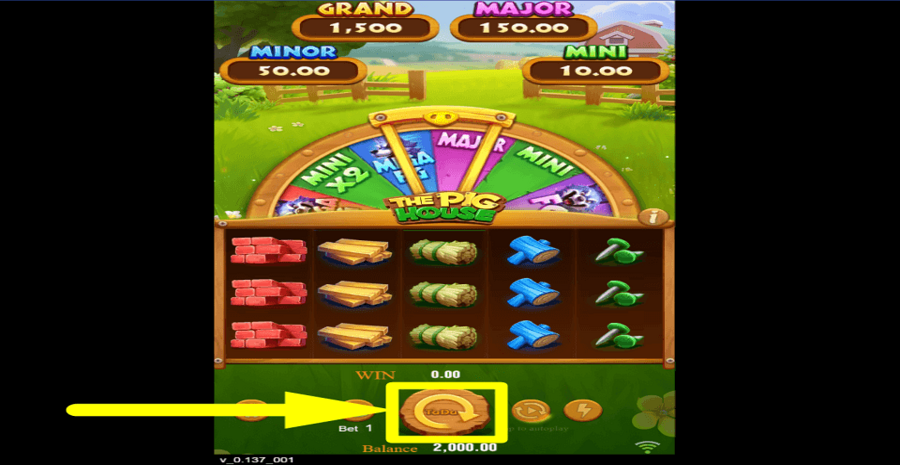 The Pig House Spin Button