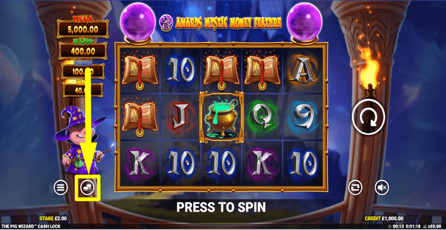 The Pig Wizard Cash Lock Bet Value