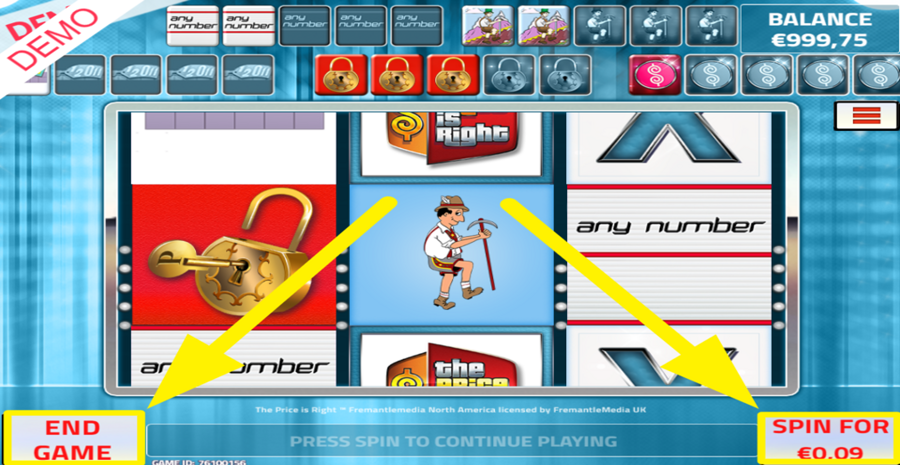The Price Is Right Purchase Extra Spins Or End Game