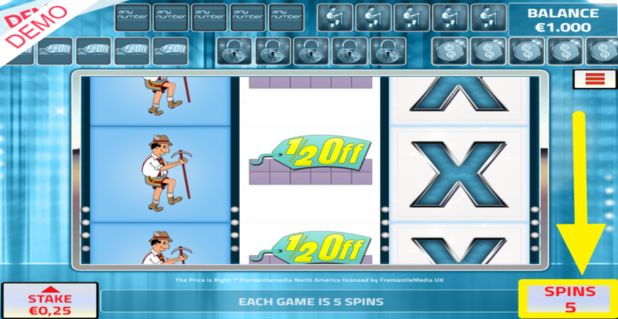The Price Is Right Spin Button