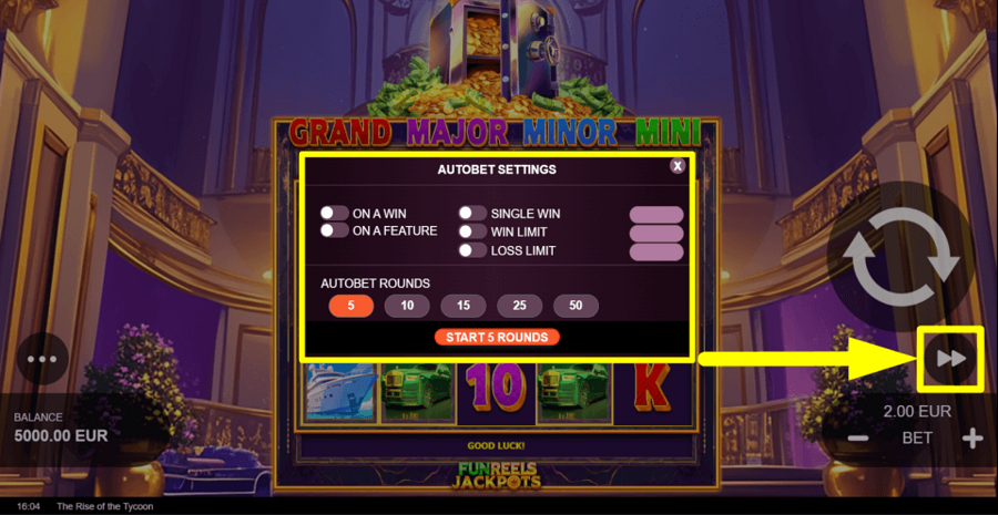 The Rise Of The Tycoon Autoplay Feature