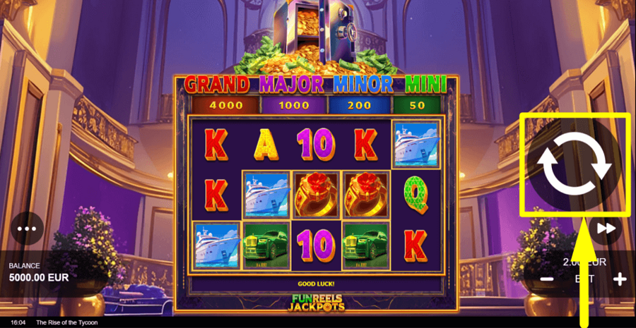 The Rise Of The Tycoon Spin Button