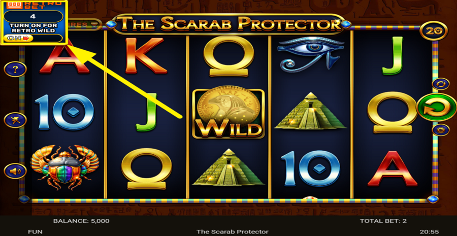 The Scarab Protector Retro Bet