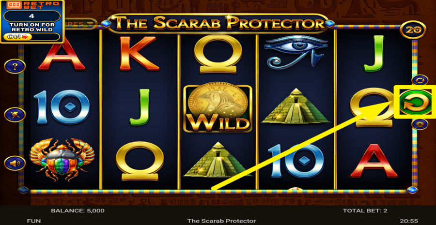 The Scarab Protector Spin