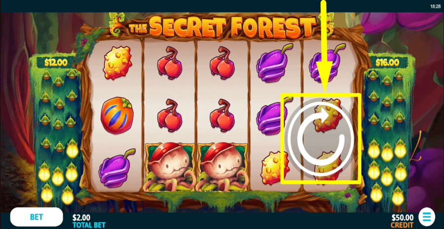 The Secret Forest Spin Button