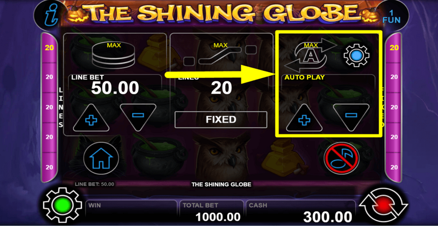 The Shining Globe Autoplay Feature