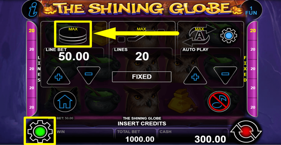The Shining Globe Max Button