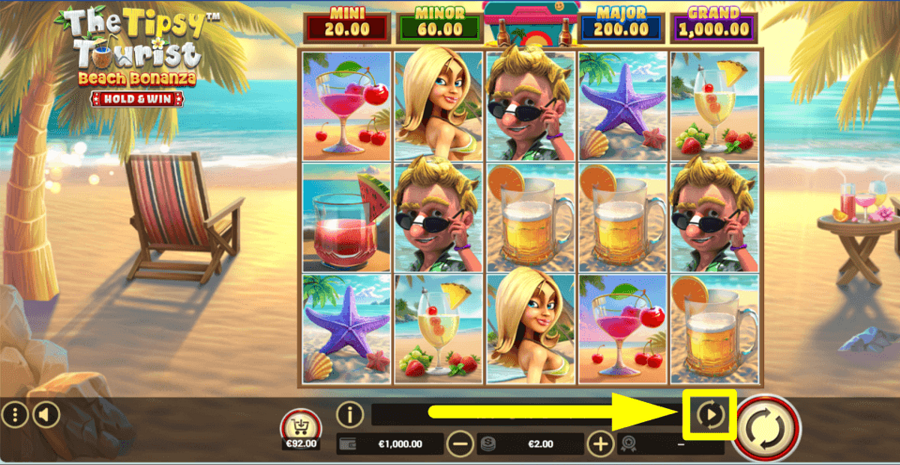 The Tipsy Tourist Beach Bonanza Hold And Win Autoplay Feature