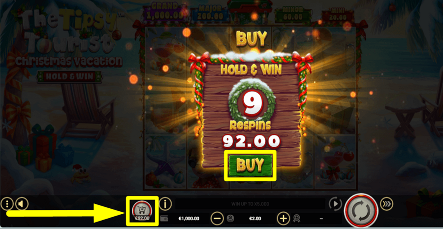 The Tipsy Tourist Christmas Vacation Hold And Win Buy Feature