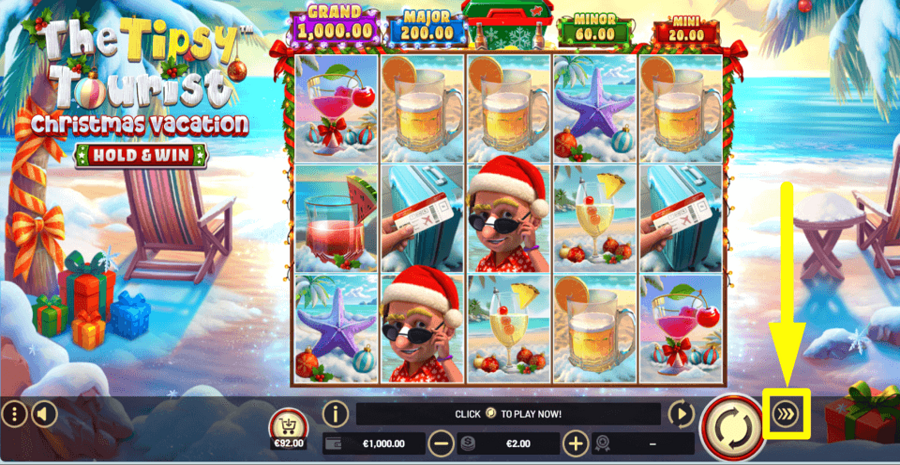 The Tipsy Tourist Christmas Vacation Hold And Win Turbo Feature