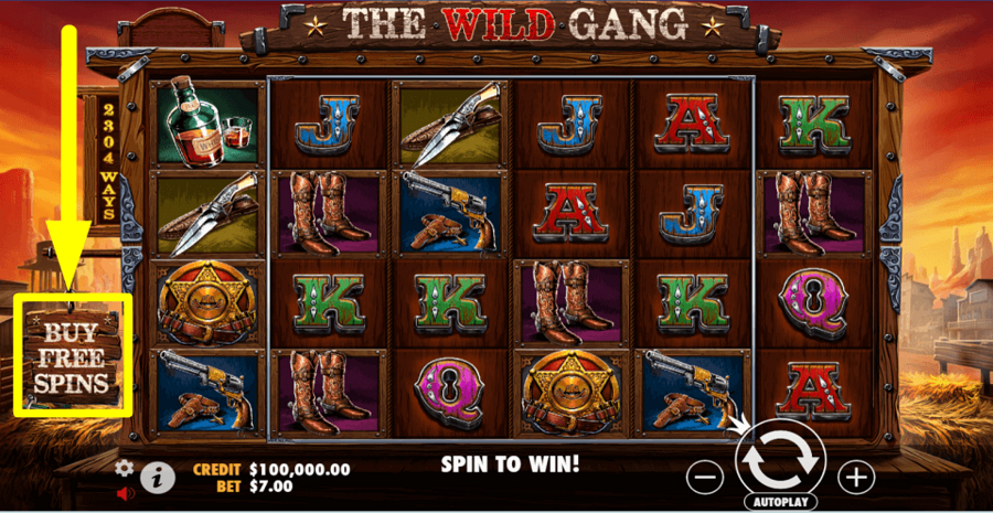 The Wild Gang Buy Feature