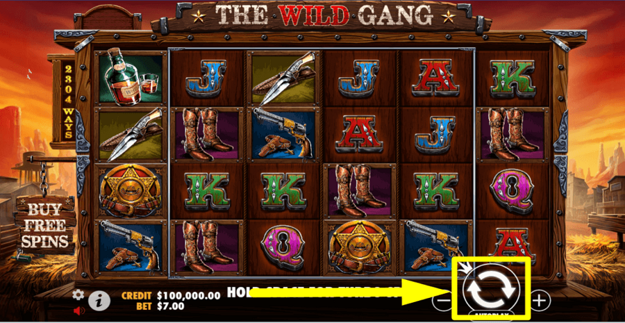 The Wild Gang Spin Button