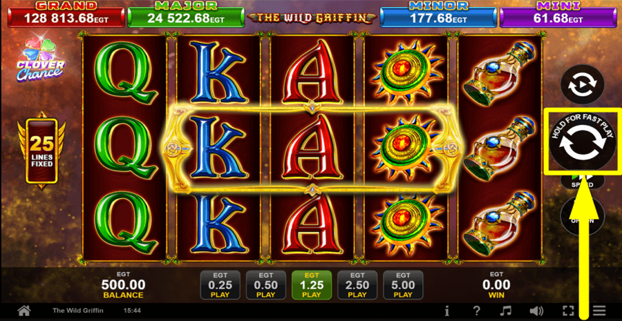 The Wild Griffin Spin Button