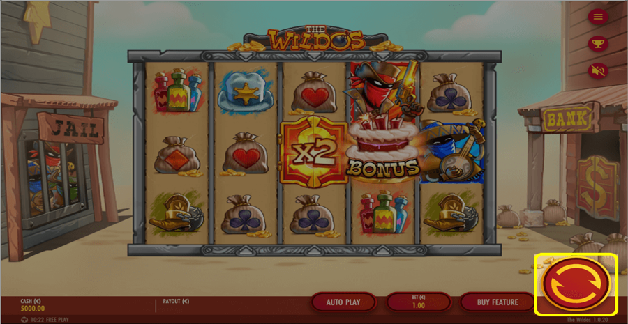 The Wildos Spin Button