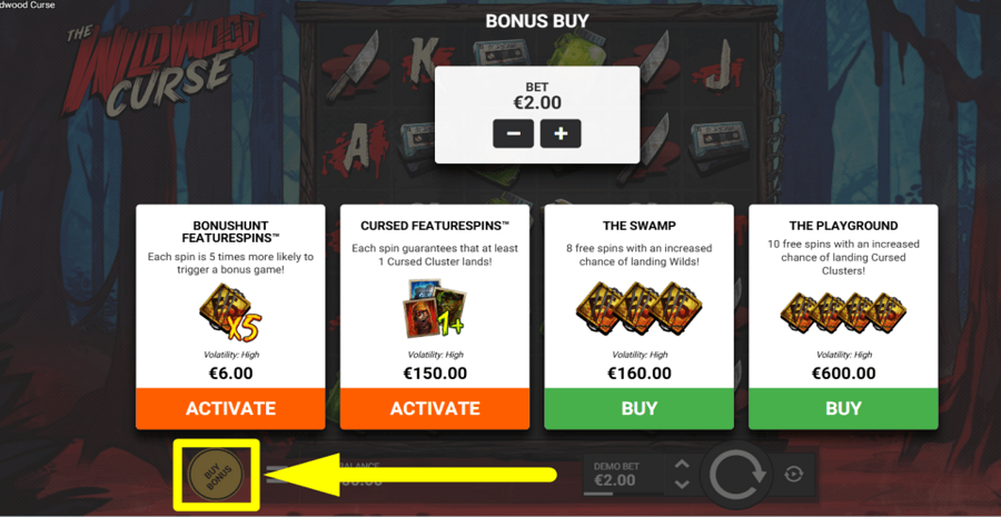 The Wildwood Curse Buy Feature