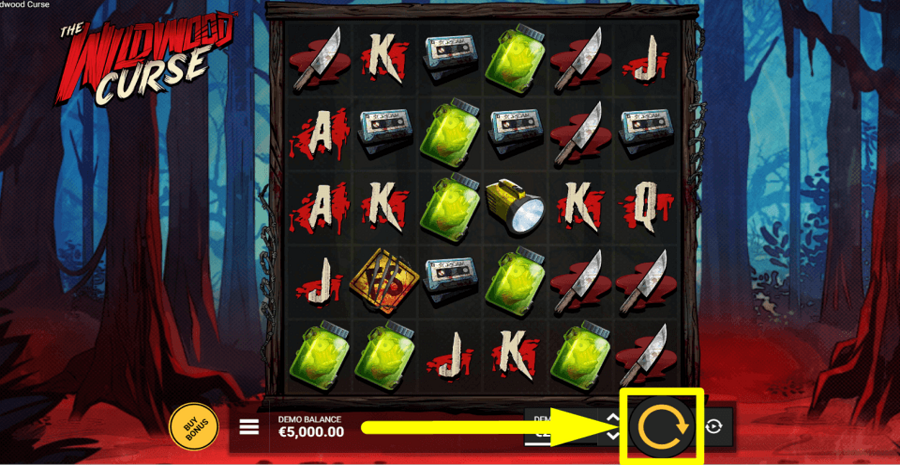 The Wildwood Curse Spin Button