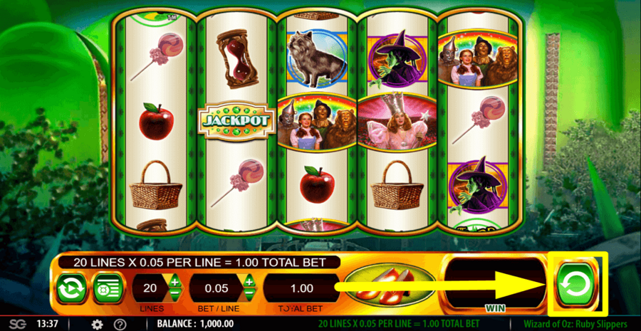 The Wizard Of Oz Ruby Slippers Spin Button