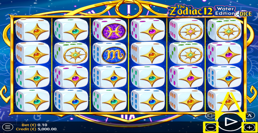 The Zodiac Water Edition Dice Adjust Bet