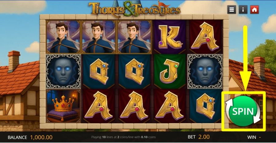 Thorns And Treasures Spin Button